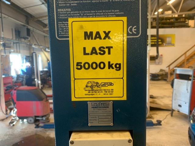 956047-4 2 column lifts Nussbaum 5 tons