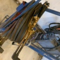 956228-4 Gas welding cart with hose, bells and new box with nozzles