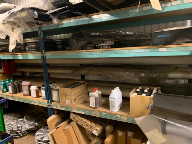 420921-22 Citroen large spare parts stock purchase SEK 1.2 million stock list attached, shelves backs included