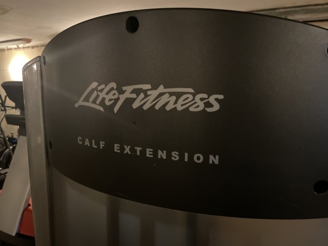 1006627-11 Seated calf press - Calf exemption Life fitness