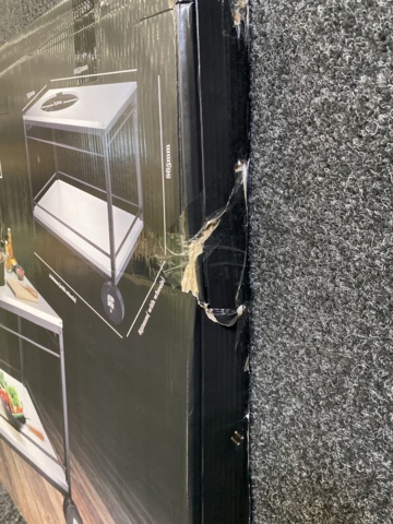 1003571-4 Grill table in stainless steel for 57 cm grill, Austin and Barbeque AABQ Trolley