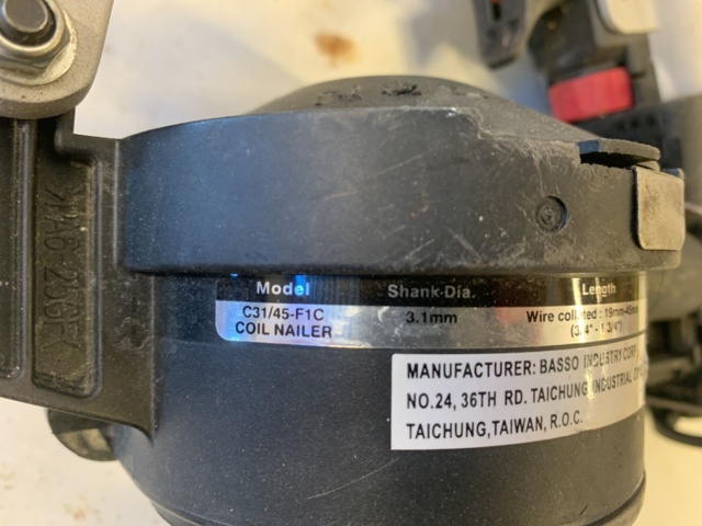 992489-3 Compressed air nail guns 2 pcs