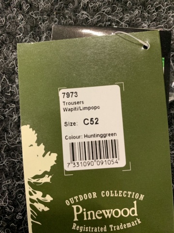 1006974-3 Trousers Pinewood Wapiti/Limpopo 7973 - Size C52