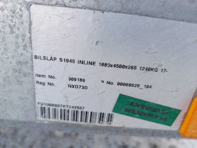 888341-24 Sturdy cover trailer Brenderup Inline S1945 -19