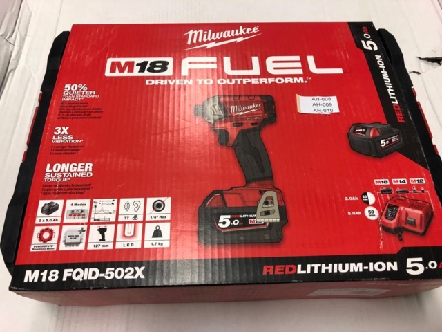 1007081-2 Milwaukee M18 FQID-502X Impact Driver Surge 18V (2x5.0ah) - Shipping Included (AH-008)