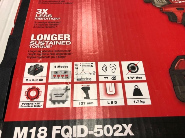 1007081-3 Milwaukee M18 FQID-502X Impact Driver Surge 18V (2x5.0ah) - Shipping Included (AH-008)