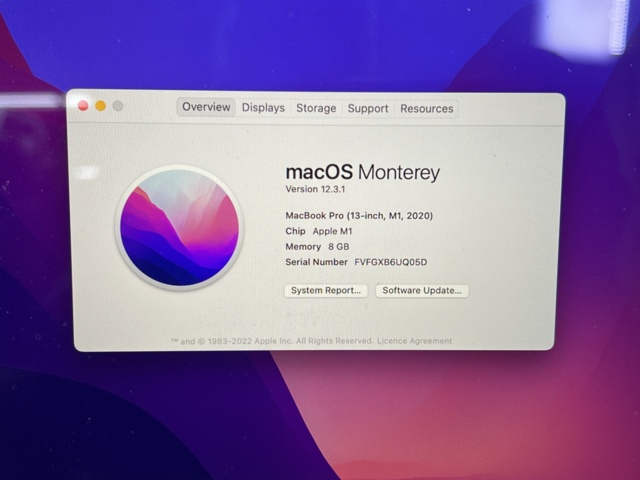 962771-13 MacBook Pro (13-inch, M1, 2020) - Shipping included!