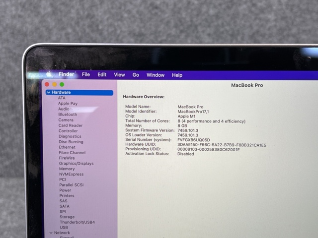 962771-15 MacBook Pro (13-inch, M1, 2020) - Shipping included!