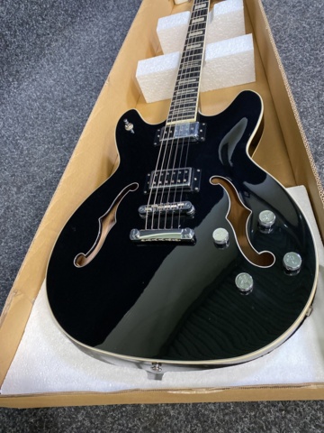 1008210-6 Guitar Hagström Viking Deluxe Baritone - Black