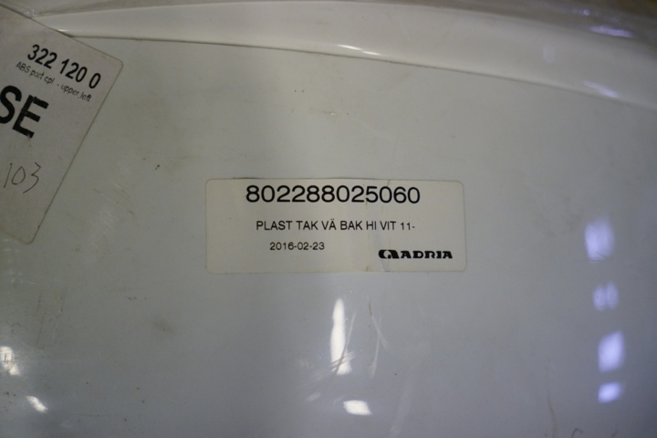 954532-3 2 covers over corners at the back for Adria