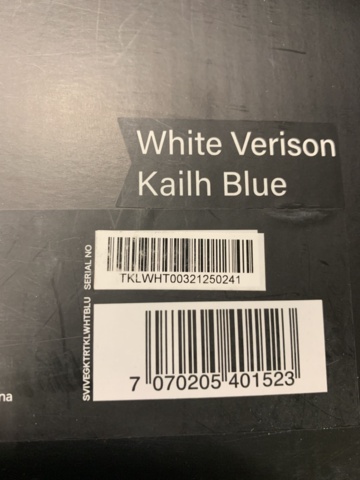 994980-3 Gaming keyboard Svive Triton TKL blue switch (white)