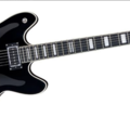 1008210-1 Guitar Hagström Viking Deluxe Baritone - Black