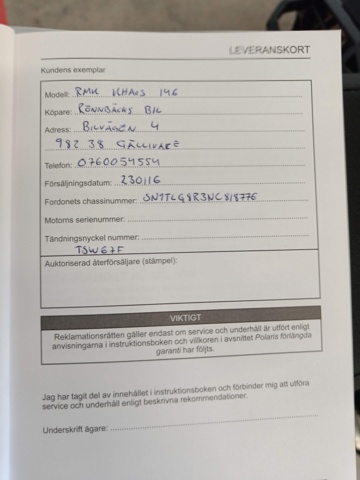 928972-70 Polaris RMK Khaos 850 RMK 146" -2022