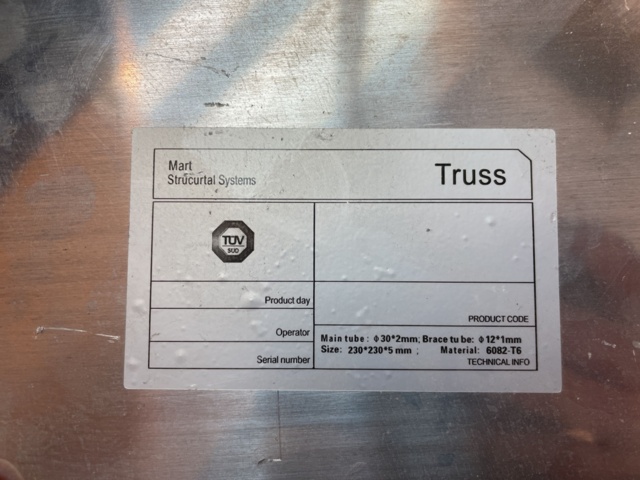 1002992-4 Truss Mart Structural Systems, 23x23cm, 24 pieces