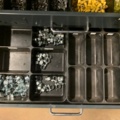 956265-9 Assortment cabinet Berner with fuses, drills, cable lugs etc. (new pictures)