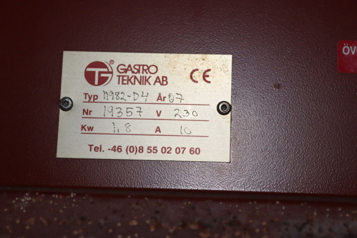 1008655-4 Värmeskåp Gastroteknik 11982-D4