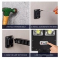 1009187-12 2 garden lights for wall mounting, motion sensor- Shipping included