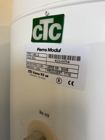 1001720-4 1 water heater CTC FERRO Modul 400L