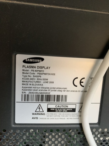 992526-3 Plasma display Samsung with computer