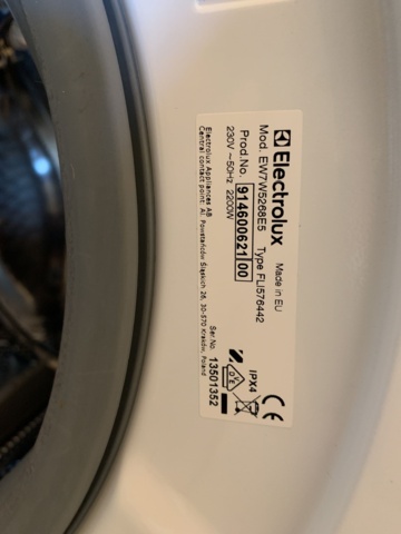 992536-7 Washing machine Electrolux Perfectcare 700