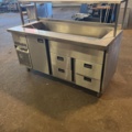897201-3 Cooling bench with cooling well and relief shelf