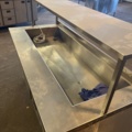 897201-4 Cooling bench with cooling well and relief shelf