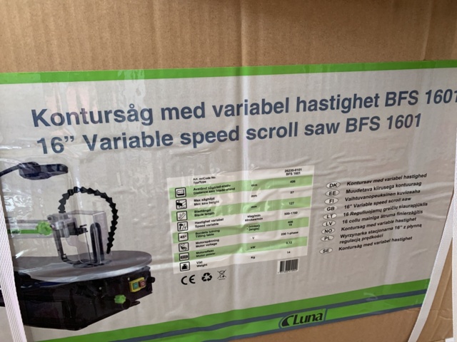 992546-6 Kontursåg med variabel hastighet Luna BFS 1601