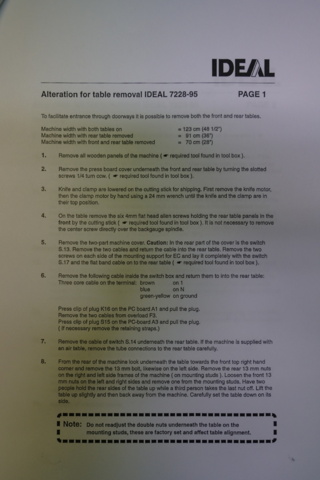 954564-18 Cutting machine IDEAL 7228-95