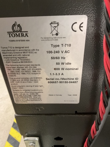 1001798-10 Deposit machine for drink trays Tomra