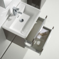1011099-4 sylvia grey-brown 60 cm chest of drawers + wash basin - sw1410H.grey