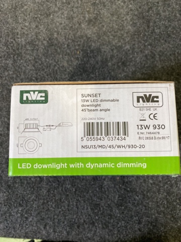 1011386-3 10 Downlight NVC lightning LED 700lm 13W IP44
