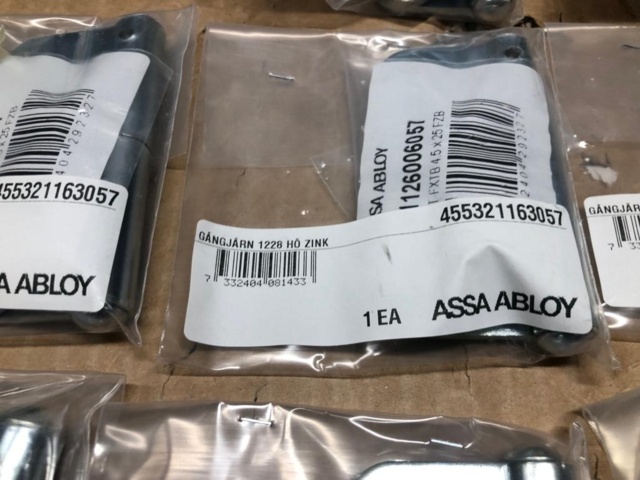 1010612-2 20 pcs Assa abloy hinge 1228-85, right fz - Shipping included (LD-334)