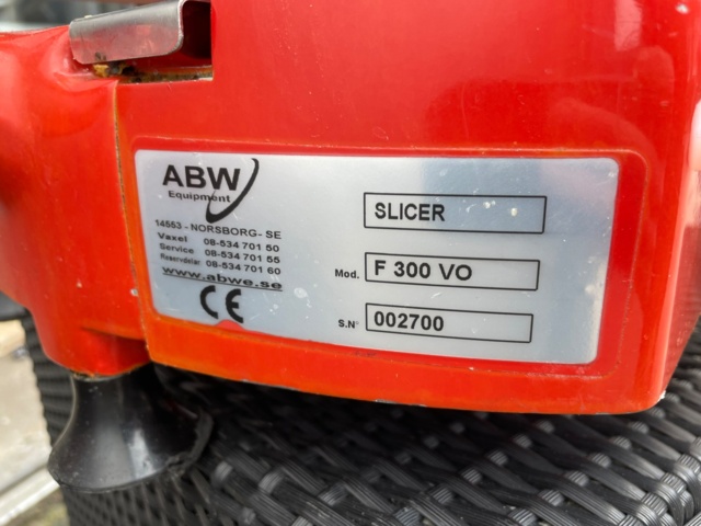 1012662-4 Cutting machine Avery Berkel F300 VO, manual