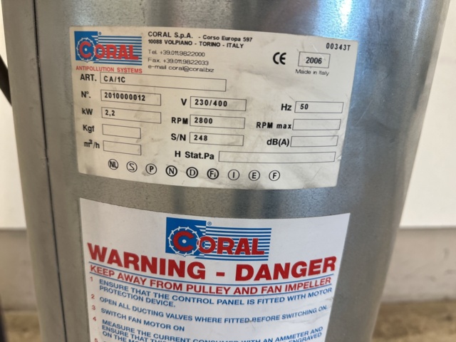 1002916-6 Chip extractor Coral CA/1C