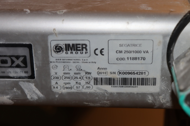 931072-5 Imer Combi 250/1000VA Tile saw