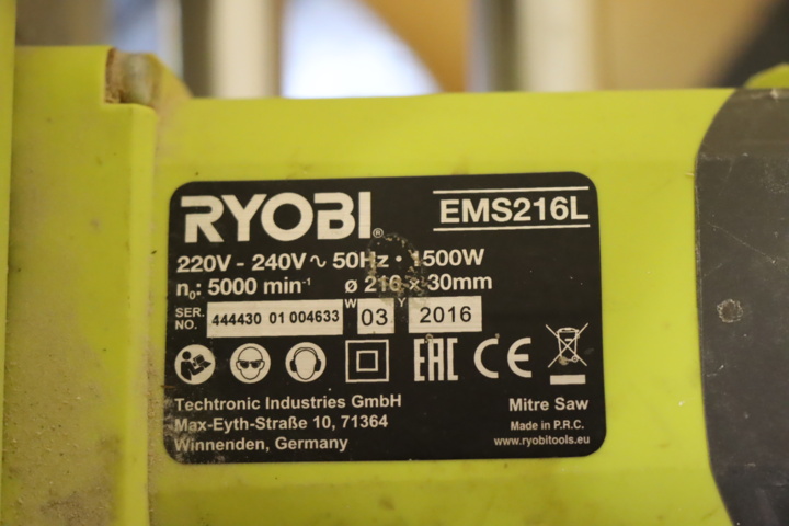 931073-3 Miter saw Ryobi EMS216L