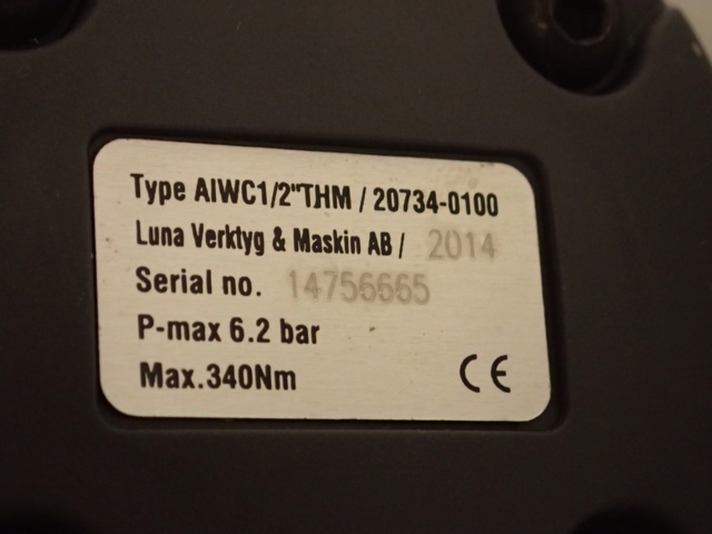 1014126-8 Nut driver Luna AIWC 1/2" THM (new in box)