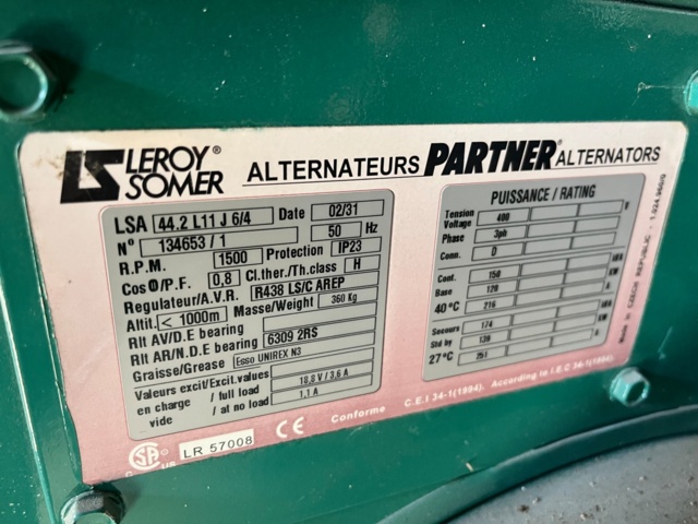 1012845-24 Diesel Power Plant Volvo Penta TAD 720 GE