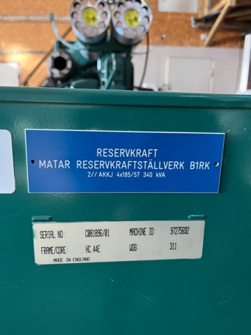 1012846-21 Volvo Penta Powerplant PWE 121 DG Stamford