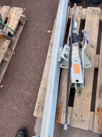 897241-2 NEW BPW trailer axle with push brake and cables