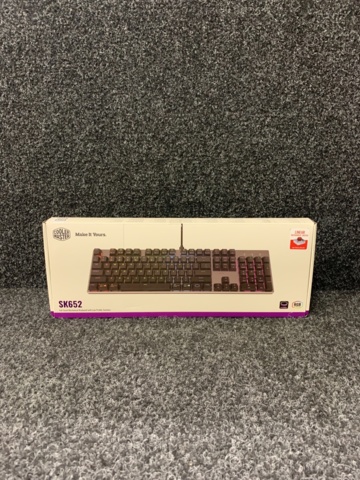 1012018-3 Gamingtangentbord Cooler Master SK652 Wired Low Profile RGB Gaming Keyboard - Space Grey