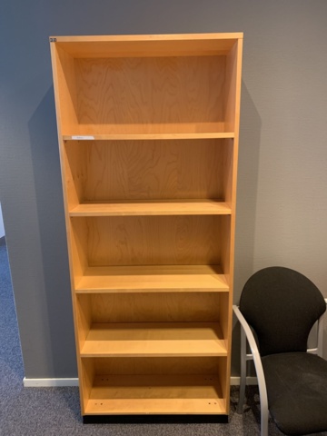 992584-6 Office furniture electric raise/lower desk, bookshelves, computer screen
