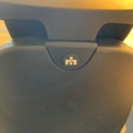 992613-5 Office furniture: Electric raise/lower desk, office chair, bookshelf, computer screen, etc