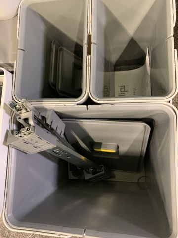 1014683-3 Assortment of dustbins & sorting bins