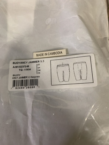 1013953-6 Neoprene shorts Head Buoyancy jammer Black, Size M