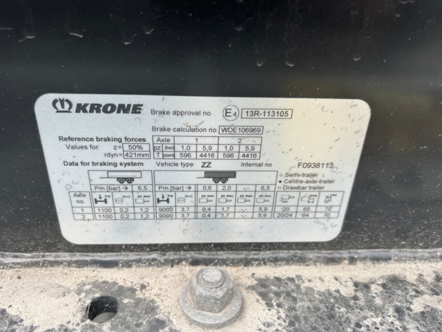 921584-18 Container trailer, Krone zzw 18 - 2020