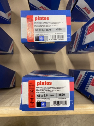 1014721-24 Hammer nails, diving nails & cardboard banded comb nails from Pintos