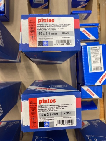 1014721-27 Hammer nails, diving nails & cardboard banded comb nails from Pintos