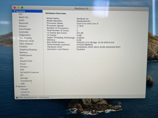 962814-19 MacBook Air (Retina, 13-inch, 2020)