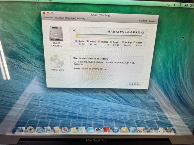 962815-9 Older MacBook Pro and printer Lexmark